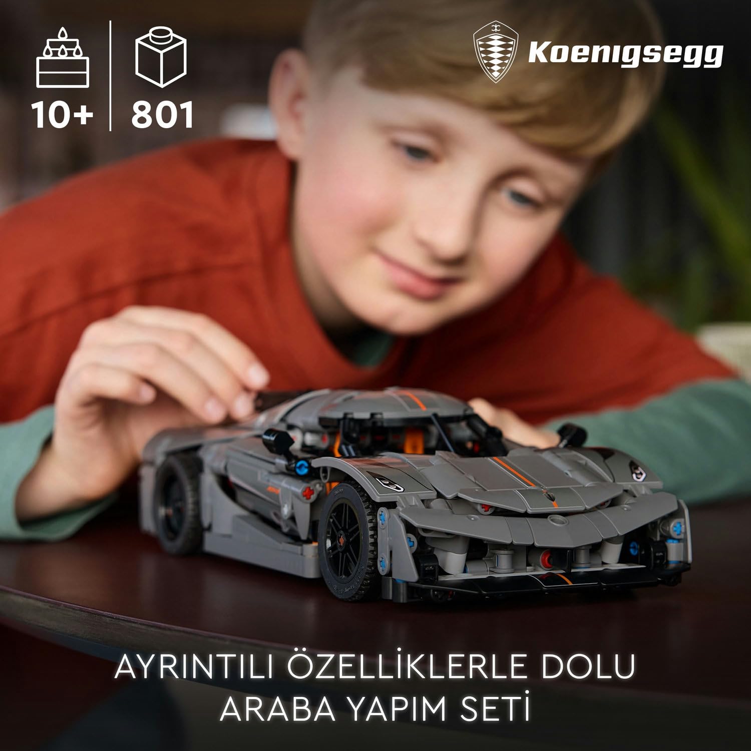 ラクビ4ウーカ5 LEGO Technic Koenigsegg Jesko Absolut Gri Hiper Araba 42173